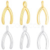 20Pcs 2 Colors Brass Pendants KK-BBC0027-81-7