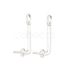 Brass Stud Earring Findings KK-C163-04S-1