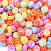 Opaque Acrylic Beads MACR-YW0001-18C-3