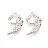 304 Stainless Steel Pendant Cabochon Settings X-STAS-N114-28P-1