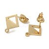 Ion Plating(IP) 304 Stainless Steel Stud Earring Findings STAS-I206-85G-2
