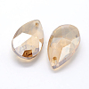 Faceted Glass Pendants GLAA-F069-L-A18-2