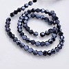 Faceted Bicone Electroplate Glass Beads Strands LS-EGLA-P016-F05-3