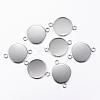 Tarnish Resistant 304 Stainless Steel Cabochon Connector Settings STAS-P161-29-20mm-3