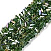 Electroplate Transparent Glass Beads Strands LS-EGLA-Q139-01A-A21-1