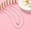Brass Round Snake Chain Necklace for Men Women MAK-YW0001-11-5