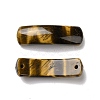 Natural Tiger Eye Connector Charms G-D460-02E-2