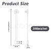 300Pcs PP Plastic Price Tag Chains FIND-FH0011-69A-2