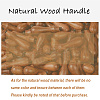 Brass Wax Seal Stamp with Handle AJEW-WH0184-0655-7