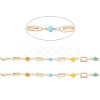 Handmade Brass Rectangle Link Chains CHC-R135-01G-2