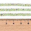Electroplate Glass Beads Strands GL-CBAA615-03G-4