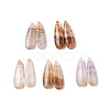 Natural Amethyst Lace Agate Pendants X-G-A244-01-1