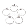 Tarnish Resistant 304 Stainless Steel Wire Pendants STAS-M274-020B-4