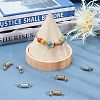 8Pcs 2 Colors 304 Stainless Steel Coil Cord Ends STAS-UN0026-64-3