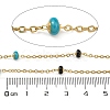 304 Stainless Steel Enamel Link Chains AJEW-Z028-09G-08-2
