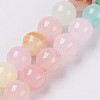 Natural Colorful Green Jade Beads Strands G-G757-01-12mm-2