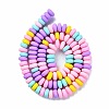 Handmade Polymer Clay Beads Strands X-CLAY-N008-008M-4