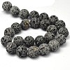 Unwaxed Natural Lava Rock Bead Strands G-F309-16mm-2