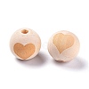 Unfinished Wood Beads X-WOOD-S036-07-4