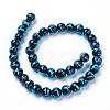 Handmade Silver Foil Lampwork Beads Strands FOIL-L016-C11-2