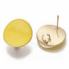 Light Gold Plated Iron Stud Earring Findings X-IFIN-T014-01N-NR-2