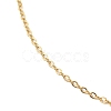 Ion Plating(IP) 304 Stainless Steel Cable Chain Necklace for Men Women NJEW-M200-01G-2