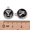 Platinum Plated Alloy Charms ENAM-S118-02Y-P-3