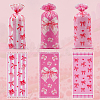 100Pcs OPP Cellophane Bowknot Printed Candy Gift Storage Bags ABAG-SP0001-54-7