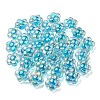 UV Plating Rainbow Iridescent Transparent Acrylic Beads OACR-C007-11C-1