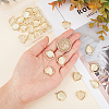 30Pcs 3 Style Light Gold Alloy Pendants FIND-CA0002-92-3
