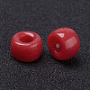 Opaque Acrylic European Beads LS-X-PL338-5-3