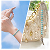 2Pcs Synthetic Turquoise Keychain HJEW-SC0002-27A-5