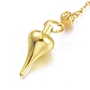 Brass Pointed Dowsing Pendulums KK-K239-03G-2