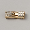 Zinc Alloy with Rhinestone Snap Lock Clasps FIND-WH0126-496KCG-1