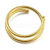 Ion Plating(IP) 316 Stainless Steel Double Nose Ring for Single Piercing AJEW-K037-04G-2