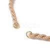 Braided Cotton Cord Bracelet Making MAK-L043-02G-14-2