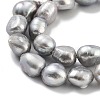 Dyed Natural Cultured Freshwater Pearl Beads Strands PEAR-P062-30C-4