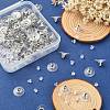 300Pcs 3 Style Brass & Plastic Ear Nuts FIND-YW0002-17P-5
