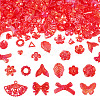 182Pcs 100G Transparent Acrylic Beads OACR-TA0003-66D-1