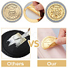 Plastic Self Adhesive Gold Foil Embossed Stickers DIY-WH0211-251-3