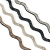 4 Colors Rhinestone Ribbon OCOR-TA0003-08-3