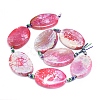 Natural Fire Crackle Agate Beads Strands G-L544-023-4