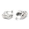 Non-Tarnish 304 Stainless Steel Twist Stud Earrings EJEW-B026-16P-2