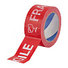 OPP Warning Packaging Tape Rolls AJEW-WH0060-25-1