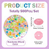 500Pcs Luminous PS Plastic Beads FIND-TA00009-13C-4