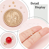 400Pcs 8 Styles Rondelle Brass Crimp Beads KK-NB0003-83-4