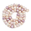 Electroplated Shell Pearl Beads Strands BSHE-H113-04B-2