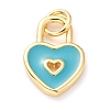 Brass Enamel Pendants KK-M218-11A-RS-1