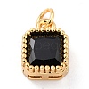 Real 18K Gold Plated Brass Inlaid Cubic Zirconia Charms ZIRC-L100-073G-03-2
