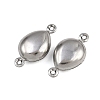 304 Stainless Steel Connector Charms STAS-L297-06P-2